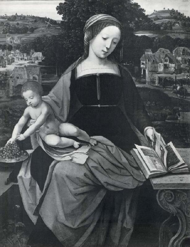 The Virgin and child, MASTER of Female Half-length